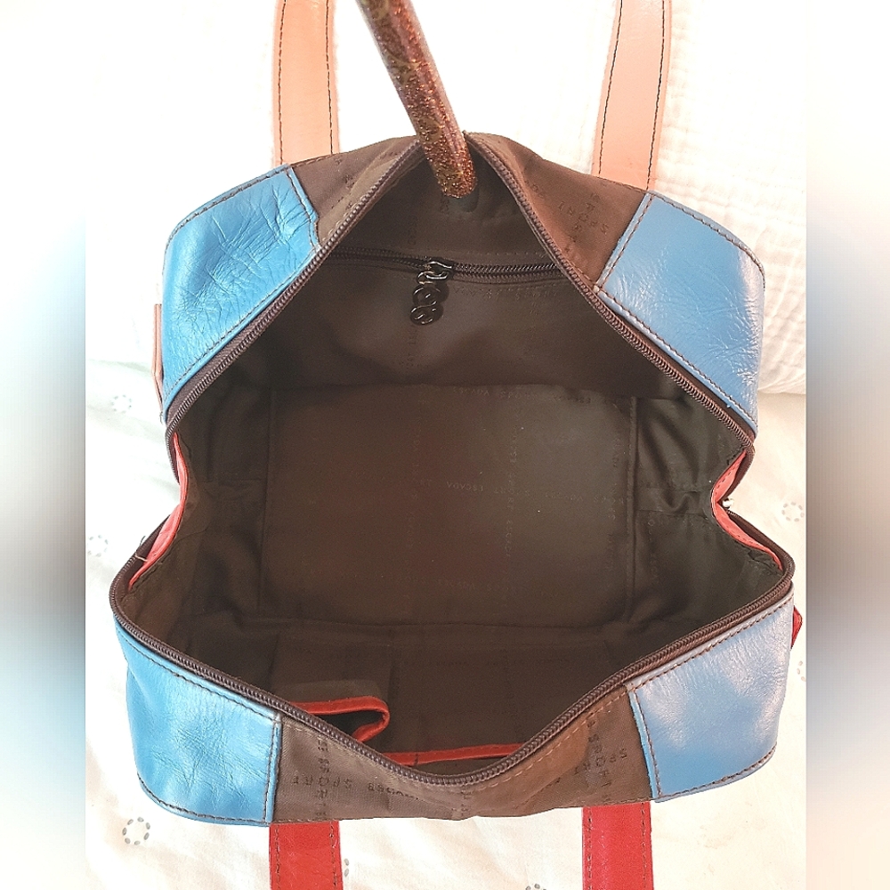Escada Colorblock Mini Bowler handbag - Picture 6 of 12